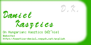 daniel kasztics business card